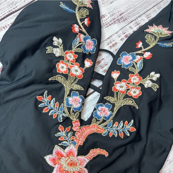 Ella Moss Floral Embroidered One Piece Swimsuit - Picture 6 of 7